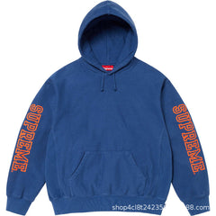 Supreme Sleeve Logo Hooded Sweatshirt - Royal Blue